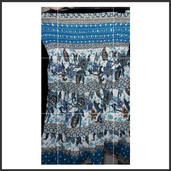 2nd Blue floral Pink Apple dress. - Picture 1 of 4